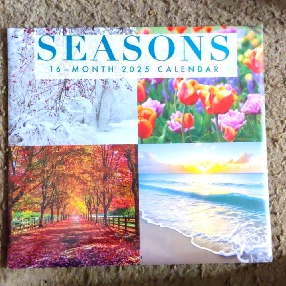 2025 Seasons 16 Month  Calender